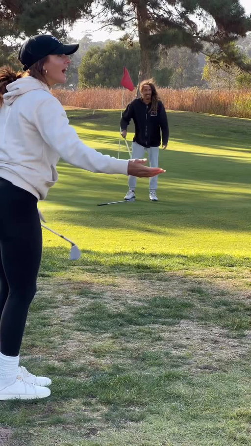 That was 100% going in. Still can’t believe my brother perfectly hit that square in the face. He’s lucky it wasn’t a ProV 😂 
•
•
#golfprank #golfhumor #golffails