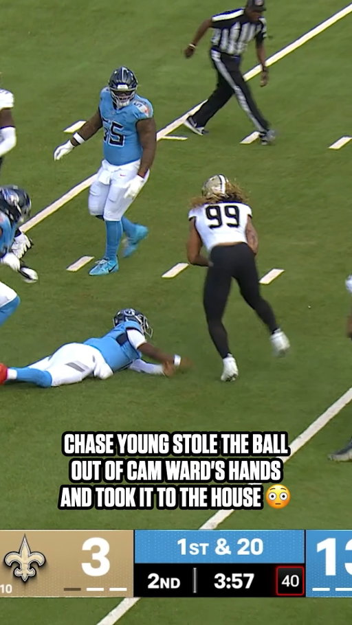 "I'll take that, thank you very much." - @chaseyoung, probably

NOvsTEN on CBS/Paramount+
watch.nfl.com