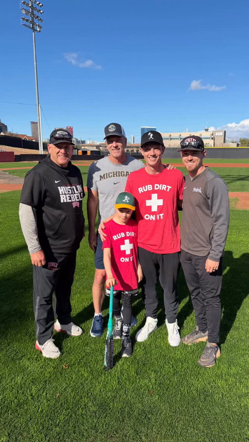 Backstreet’s back on the baseball field! Hey @michiganskip13, you up for some singing and dancing drills next time? This performing stuff is HARD. 😆⚾️