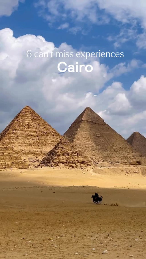 Six places you shouldn’t miss in Cairo 🇪🇬
6. The Cave Church (Saint Simon Monastery) A lesser-known gem and the biggest church in the Middle East, carved directly into a cave.
5. The National Museum of Egyptian Civilization See real mummies up close. No matter if you’ve been before, you’ll learn more every visit. 
4. A Nile felucca ride Peaceful, beautiful, and best at sunset, the perfect break from Cairo’s buzz.
3. The Grand Egyptian Museum New, breathtaking, and the largest archaeological museum in the world. Absolutely worth your time.
2. Khan El Khalili The city’s most famous bazaar, especially magical at night when the vibes come alive.
1. The Pyramids & the Sphinx An obvious must-see — no trip to Egypt is complete without them.
What are your favourite places to see in Cairo?