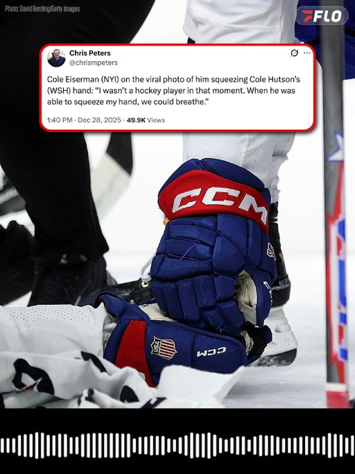 Cole Eiserman says he "wasn't really a hockey player" in the moment he checked on Cole Hutson on the ice.

#WorldJuniors #WJC #TeamUSA #USAHockey #Hockey