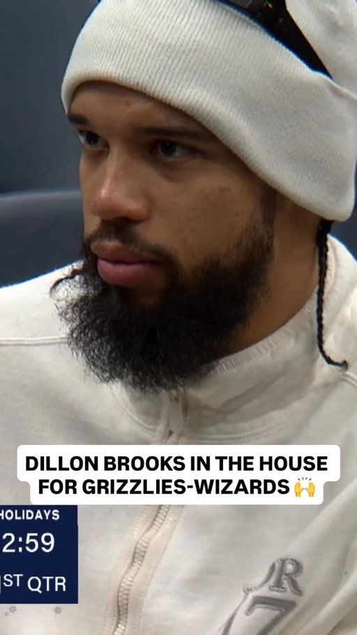 @dillonbrooks24 watches his former team, the @memgrizz, and preps for the @suns’ game vs. WAS tomorrow! 🍿 MEM/WAS • NBA League Pass • <link in bio>