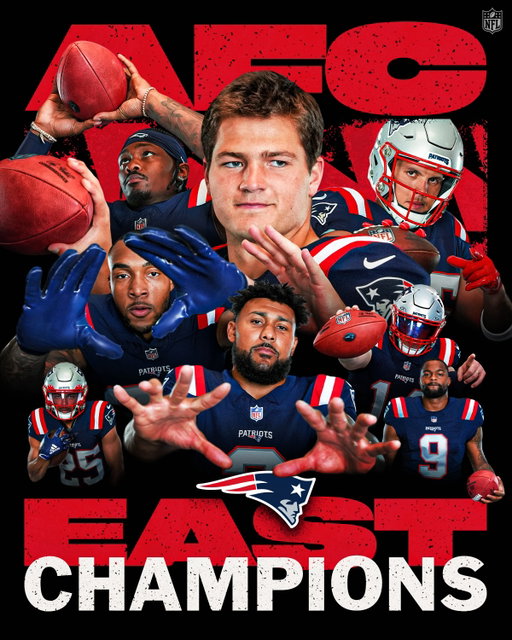 The @patriots are your 2025 AFC East champs 👏