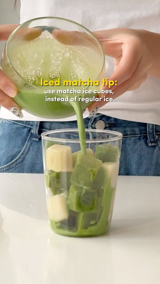 A small matcha tip that makes a big difference:

Instead of regular ice, freeze your matcha into ice cubes so it keeps your matcha latte flavorful till the very last sip.

We made a gentle gradient from deep matcha to milk, so it slowly softens as it melts 💚

#betterwithmatcha #naoki #naokimatcha #finejapanesematcha #authenticjapanesematcha naokimatchacafe matchalover greentea matchalove matchatea matchagreentea matchaholic matchapowder matchalovers organicmatcha greentealover matchamood japanesematcha matchaaddict matchaeverything ilovematcha matchavibes matchatime tealover teatime