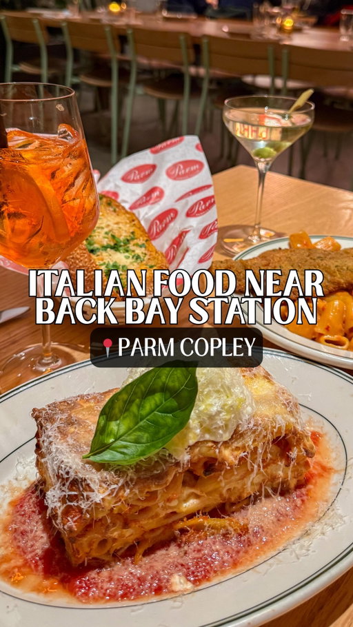 @parm at @copleyplacema is doing North End Italian without the parking stress or waiting an hour for a table.

Arancini are non negotiable, the baked ziti corner pieces are elite, and the rigatoni carbone lives up to the hype.

Perfect for date night or an easy stop before heading in or out of Back Bay Station.

#BackBayStation #BostonFood #BostonEats 

Be honest. Are you choosing this over the north end? I am!