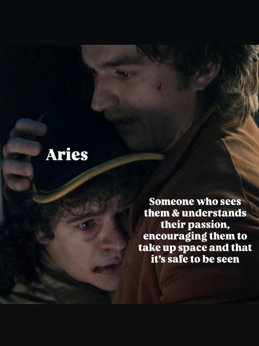 Astrology memes from my favourite duo : Dustin & Steve 

Can’t believe the series will be done New Year’s Eve! 

Find your sun sign and comment below 👇 . Also if you’re a stranger things fan, whose your favourite character , I wanna know 👇

❤️Not my photos, found on Pinterest, memed by me . Tag original if you know them. 

#astrologymemes #strangerthings #steveanddustin