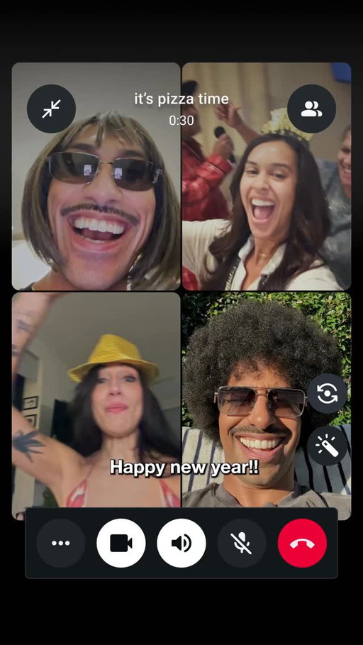 no matter where you find yourself on New Year’s Eve, you can always find your people in the group chat 🎉