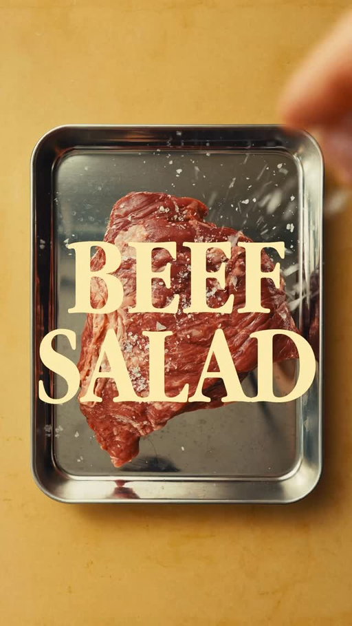 Top 3 of 2025 #3

As the year ’25 comes to an end, here’s 3 of my most popular videos of the year. Starting with #3 Beef Salad

Beef salad | Flank steak, salt, shallot, herbs, palm sugar, garlic, chili flakes, fish sauce, lime juice, butter, toasted rice.