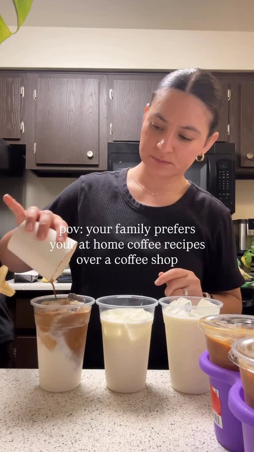 Follow along if you want to improve your at home coffee 🫶🏽

The order:
1 iced vanilla latte
6 iced (starbucks copy kat) caramel macchiatos

#coffeelikekat #caramelmacchiato #starbucksathome