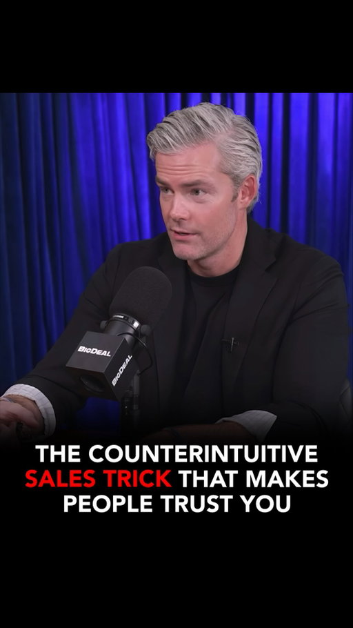 The moment you stop pushing for the sale, resistance drops.

When you pull back, people feel in control, and trust increases.

Instead of convincing them, you let them convince themselves.

The best sales don’t feel like sales at all.
They feel like the buyer’s idea.

Speaker: @ryanserhant 
Podcast: @bigdeal.podcast 

Follow @biz.insider for more applicable business tips.