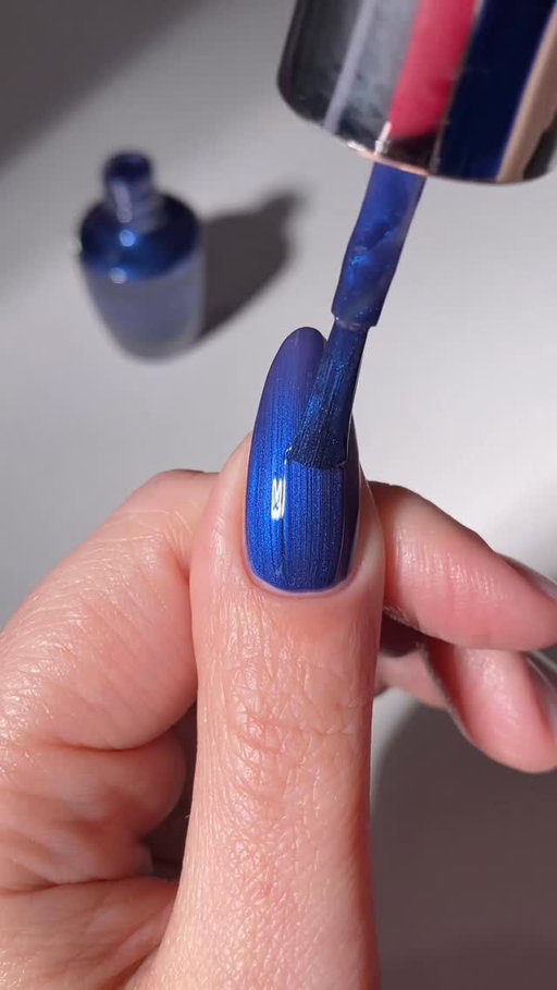 Too-delish-to-miss 💙✨ Sneak-a-Blue Candy is a shimmery blue winter nail polish available exclusively in Infinite Shine.