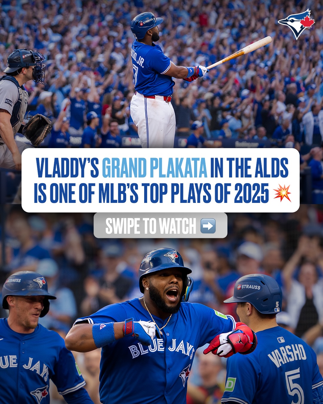 Top MLB Plays of 2025: The first Postseason Grand Slam in Franchise History! #PLAKATA 💥🤫