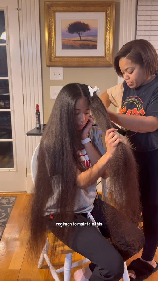 I haven’t been to a salon in 🔟 years here’s why⬇️:

1. Silk press prices 👀💰 (hairstylists please chime in!)

• I can only IMAGINE how much it would cost for my length and thickness in a salon…🥲

2. Trust with Heat 🔥

• I very particular about who puts heat on my hair because I have experienced heat damage in the past & it isn’t worth the stress‼️

3. Trim-focused ✍🏽

• I only straighten my hair to trim my hair! I focused on health over length and prioritize length retention!✨

4. Curly Hair Rules🏆

• I can’t help but love my curls, I feel my best self wearing my curls, even though the straight hair IS A MOMENT!!!😍✨

Product/Tools⬇️:

• @tresemme thermal heat protectant 
• @hair2fly flat iron 
-
-
-
#straighthair #longhair #curlyhair #silkpress #naturalhair