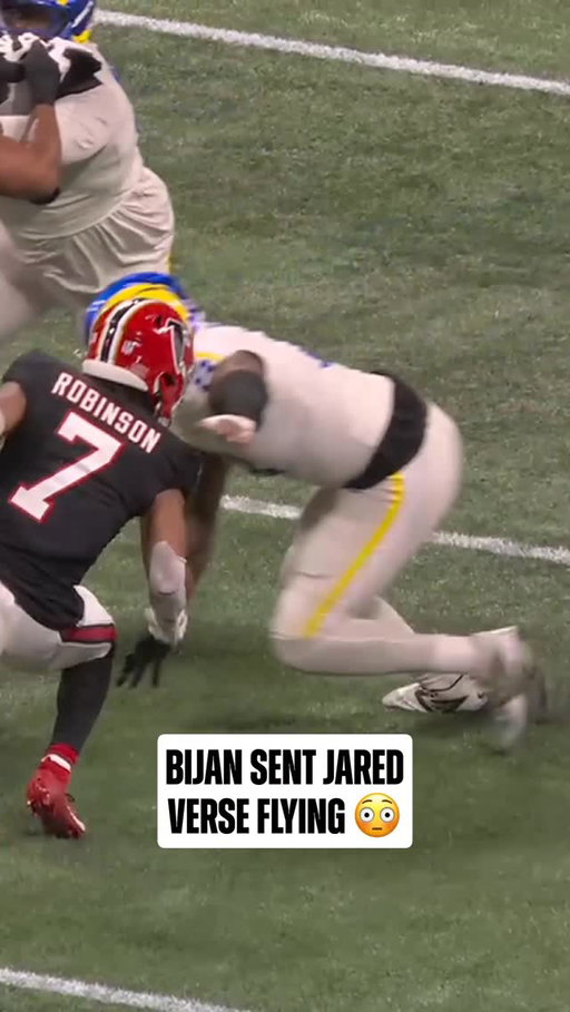 @bijan_robinson staying shifty 👀

LARvsATL on ESPN/ABC
Stream on #NFLPlus and ESPN App