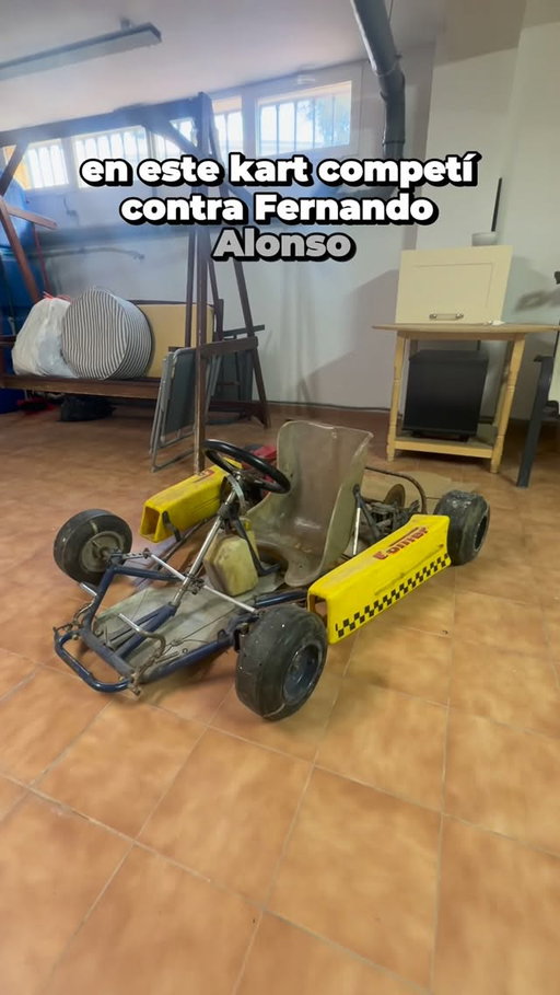 Os enseño el primer coche de carreras de mi vida! #karting #vintage #fernandoalonso