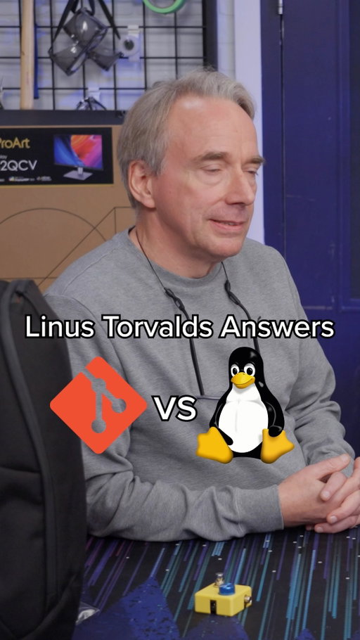 Linus Torvalds answers if he likes git or Linux more