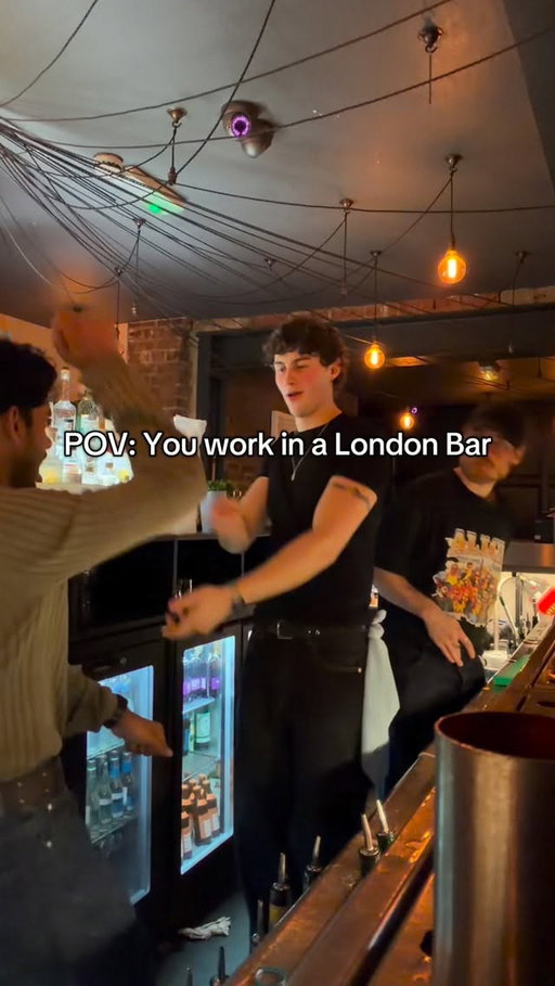 bro started tapping me #discover #bartender #london #pov