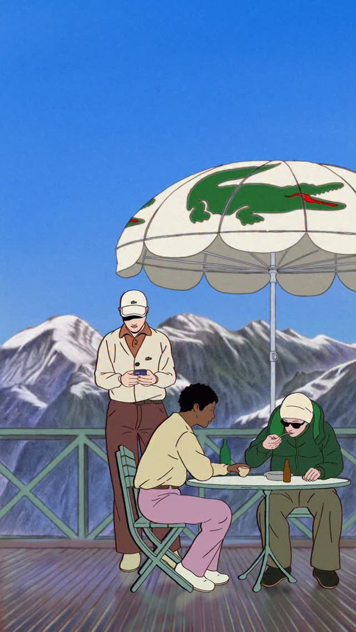 Lacoste Holidays animated series by @rayan_takhedmit: High-altitude brunch 🥞

Between two moments of movement, time slows down inside a mountain chalet. Warmth replaces effort, pause replaces performance. This quieter scene expands Lacoste’s heritage beyond sport, embracing holidays as part of the brand’s lifestyle.