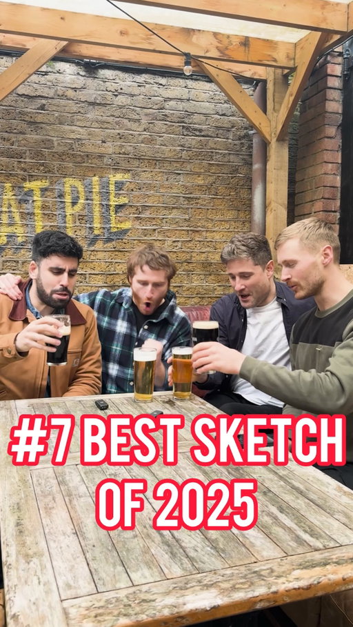 Number 7 in my Top 10 Favourite Sketches of 2025

This one was so much fun to record!

Getting to do a group sketch with some of my best pals in the content game, it was hard to keep a straight face for this one.

I was surprised that some people took offence to it, saying we were slagging off women or female friendship groups, cause I felt writing it, it was more the other way. We were trying to say it’s a lot nicer, and how weird it is that men can’t say these things to their best mates.

We argued over the ending. That’s obviously then what people commented on the most!

Anyway I thought it was fun, and glad a lot of people found it funny too 🙏

#sketchcomedy #funny #lads #friends #aliwoods
