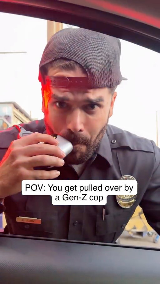 POV: You get pulled over by a Gen-Z cop #comedy #cop #generationz #policememes #genalpha