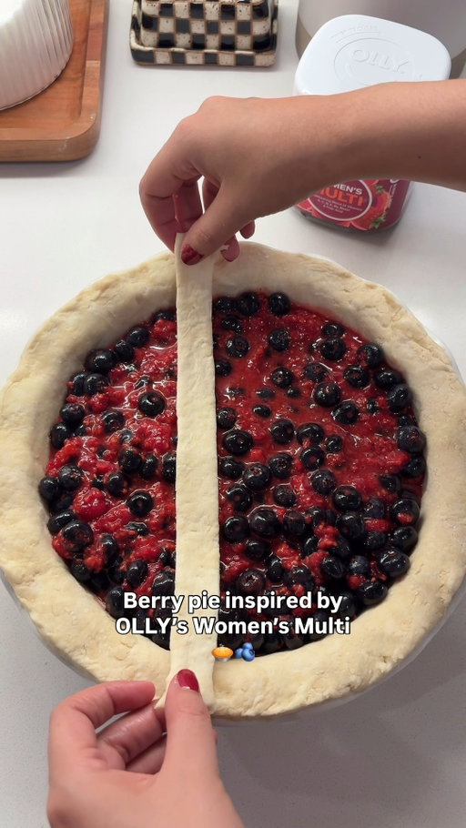 A berry special pie, whipped up with love just like our Women's Multi.
#gummy #berrypie #baking #suppliments #OLLY

🎶 Shot To The Moon - Atomica Music
