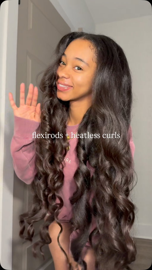 Heatless curls for the win! You can never go wrong with @conair flexirods!!😍✨🔥

I’ll sleep with these in at night & take them down in the morning for big, bouncy curls!🌟
-
-
-
#heatlesscurls #naturalhair #straighthair #reelsinstagram #instagramreels