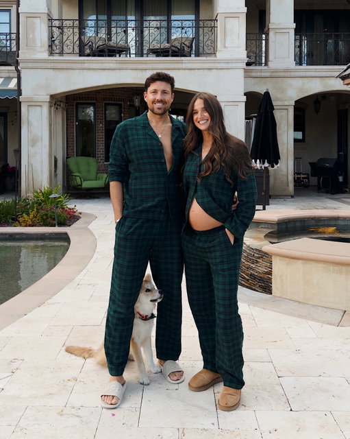 To each their own but we saved Christmas for marriage 🎄 2025 was our first Christmas together in our 10 years of knowing each other! Complete with a baby on the way, a puppy, matching @eberjey pjs, followed by flying across the country to drive through a snowstorm to see my side of the family. Despite the chaos, 10/10 first Christmas