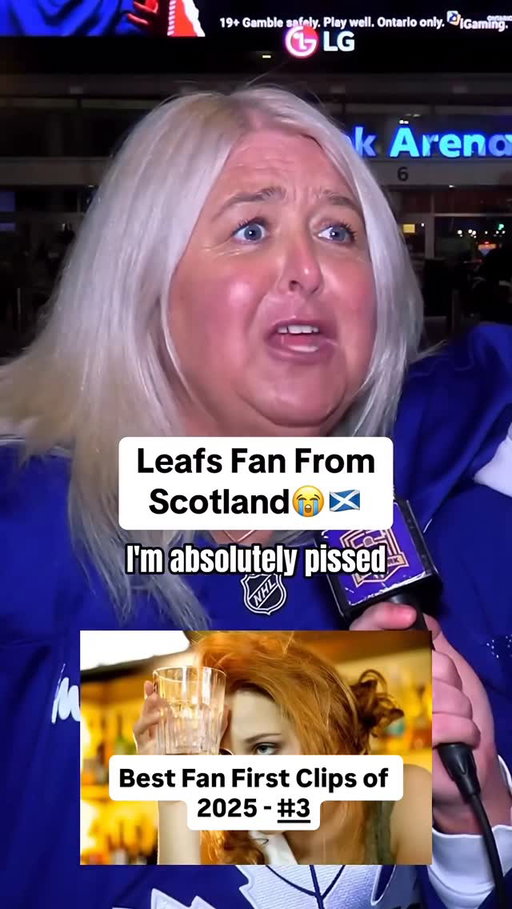 ALL RISE FOR THE SCOTTISH QUEEN. Coming in at number 3 on the 2025 Fan First 1 million view club, we’ve got an absolute CLASSIC. This one clocked in at 3.06M views. We love you @true.north.spirit 

#leafs #Toronto #nhl #hockey #mapleleafs #scotland #scottishqueen #toronto #fancam #fans #hockeyfan #nhlfan #interview #sports