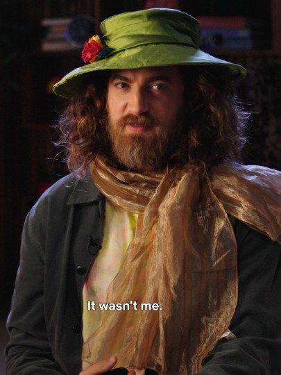 IT WASN'T ME!! tune in to GAME NIGHT with Rhett & Link on the Netflix Games youtube, and play Dead Man's Party: A Knives Out Game on netflix now. Link to full video in bio!