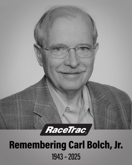 It is with heavy hearts we announce the passing of RaceTrac’s Chairman Emeritus, Carl E. Bolch, Jr.

Carl joined the company, founded by his father Carl Bolch Sr., in 1967 and led the transformation of RaceTrac into a high-volume retail fuel discounter and leader in the convenience store industry, including pioneering self-service fueling in the South.

Throughout his more than five decades of service, Carl embraced change and innovation while championing customer convenience. His incredible foresight, insatiable intellect, business acumen and vision, made an indelible mark on RaceTrac and the fuel and convenience store industries.

Carl truly was an inspiration to us all. The entire RaceTrac team extends our deepest condolences to Carl’s family. He will be missed dearly. ❤️