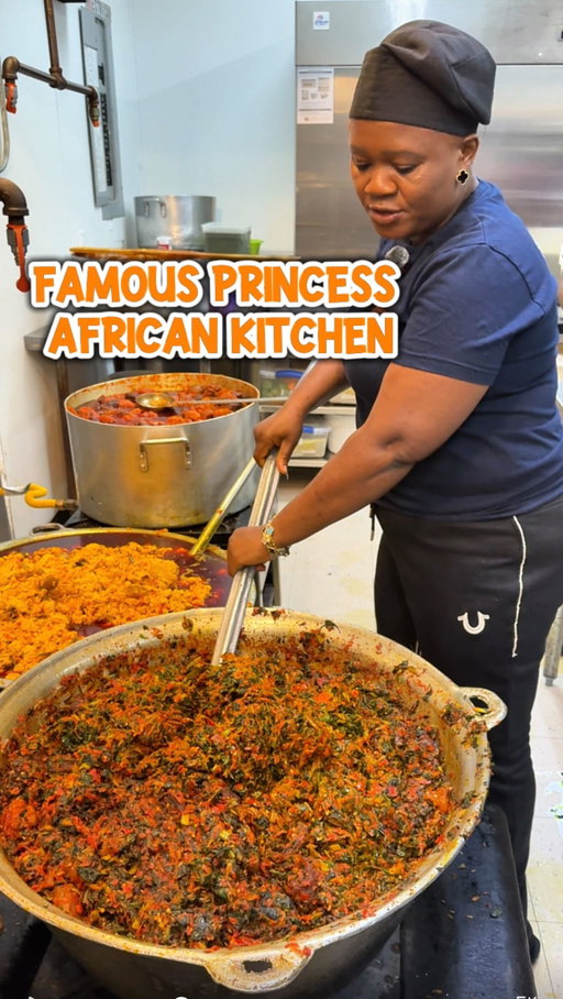 🇳🇬 @thefpak was one of my most viral reels of 2025 for a reason! 👑 The Famous Princess African Kitchen is a popular Nigerian restaurant serving up delicious traditional foods! Had an amazing time meeting Princess and seeing these amazing dishes being prepared. If you haven’t had Nigerian food, you have to get the fufu (with your dish of choice) and the jollof rice, but don’t hesitate to explore the whole menu ☺️)

⏰ Hours:
Open Tues-Sat 2-10 PM (Fri & Sat until 11)
Closed Sun & Mon

📌 17036 W Little York Rd, Houston, TX 77084

#houston #houstonfoodie #houstonfood #nigerianfood #africanfood