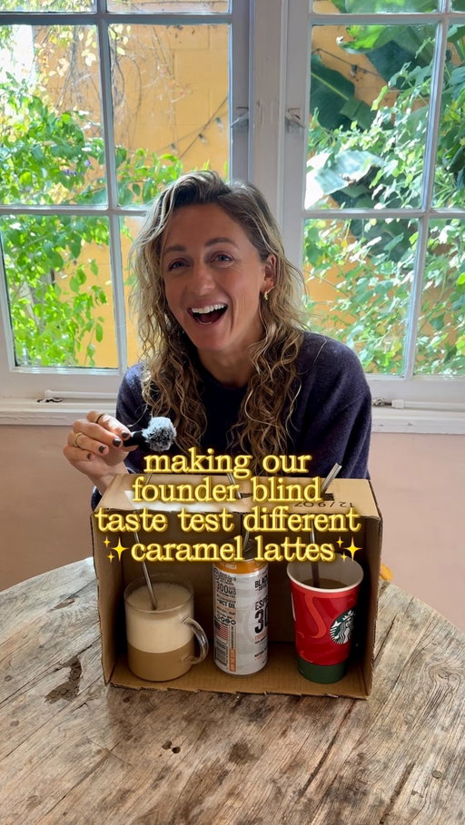 “Cold and strong… how I like my men 😏”

blind taste test some caramel lattes with us, including our new cutie limited-edition Salted Caramel Chai! spoiler alert, @hannah__mendoza has a clear fave 😉
