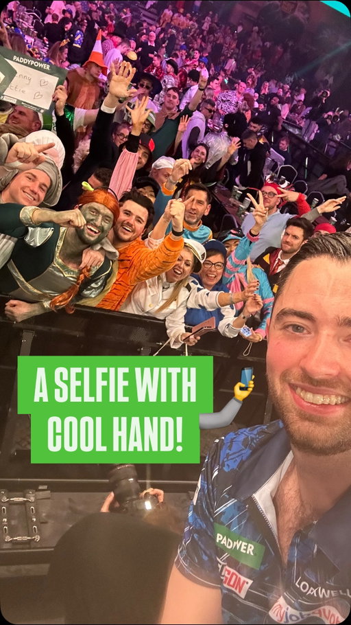 A selfie with Luke Humphries. 🤳