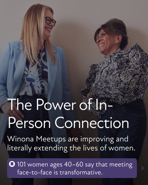 Studies show that female friendships can literally help you live longer. That's why attending a Winona Meetup is more than just a space to unwind and have fun; it's an opportunity to form connections that will improve your life and well-being. 💜

Comment “RSVP” to see all of our upcoming Meetups. ✨

#femalefriendships #girlhood #womensevent