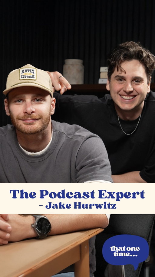 New podcast is out now with @jakefromthursday 
Jake Hurwitz is a podcast strategist and founder of Thursday Labs, the team behind 50+ viral podcasts. He helps founders turn ideas into personal brands through podcast content

For full episode comment ‘podcast’ and we’ll send you the full episode. Or search ‘That One Time With Adam Metwally’ wherever you find podcasts