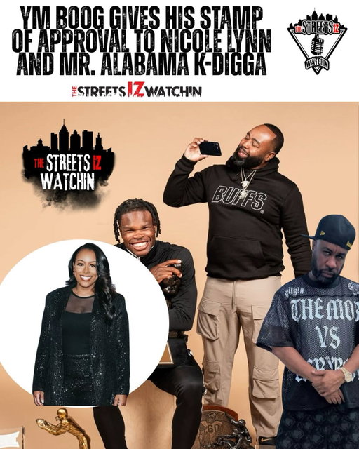 @ym_boog32 opened up about his journey and the moves that shaped his path, while also taking a moment to publicly stamp @agentnicolelynn and Mr. Alabama @iamkdigga.