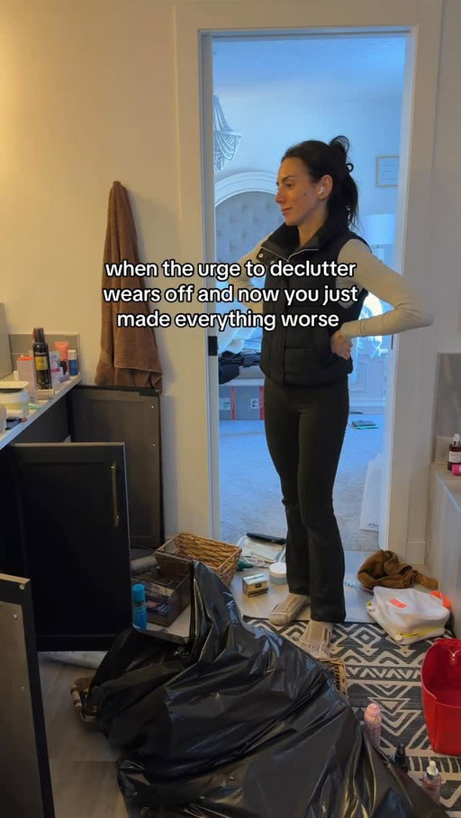 how’s your post-Christmas decluttering going 😭

#millennialmom #declutteryourhome #momlife
