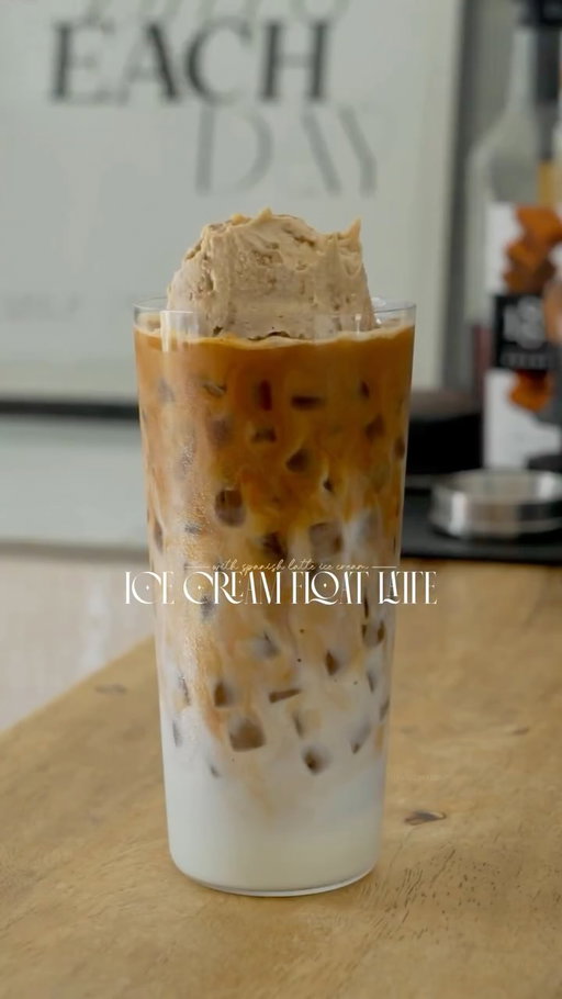 I was craving coffee, but also dessert… so I chose both 🙂‍↔️🤎

and the best part is when ice cream slowly melts and turns the coffee softer with every sip! 

— 150ml milk of choice
— Double shot espresso
— A scoop spanish latte ice cream
— Drizzle some caramel sauce

.

#icecreamlatte #floatlatte #creamyicedlatte #homecafemalaysia #cafeathome