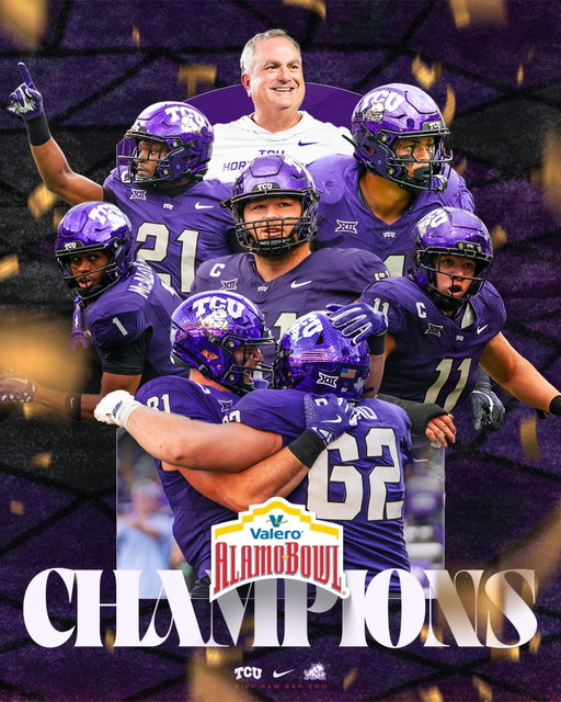 THE HORNED FROGS ARE ALAMO BOWL CHAMPIONS‼️