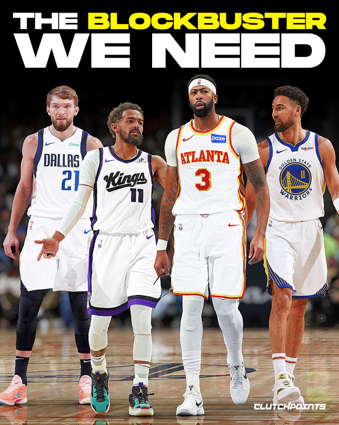 Trade season is heating up and ClutchScoops is right in the middle of it. 👀

On the latest episode, Brett Siegel and Tomer Azarly broke down a massive 5-team hypothetical blockbuster that would send shockwaves through the league. 🗣️

Here is the full trade breakdown:

🔴 Hawks receive: Anthony Davis, Zach LaVine, D’Angelo Russell 
🔵 Mavericks receive: Domantas Sabonis, Zaccharie Risacher, Luke Kennard, 2026 1st-Round Pick (CLE via ATL swap), 2028 1st-Round Swap, 2026 2nd-Round Pick (BOS) 
🟣 Kings receive: Trae Young, Jonathan Kuminga, Kristaps Porzingis 
🟡 Warriors receive: Nic Claxton, Klay Thompson, Keon Ellis, 2026 2nd-Round Pick (SAC) 
⚫️ Nets receive: Moses Moody, Buddy Hield, Trayce Jackson-Davis, 2027 1st-Round Pick (GSW)

The ripple effects would be franchise-altering: from AD and LaVine forming a new core in Atlanta, to Trae Young finally finding a home in Sacramento, and the Warriors landing their long-coveted defensive anchor in Nic Claxton.

Catch ClutchScoops on @ClutchPoints on X for the latest intel as the trade deadline approaches.