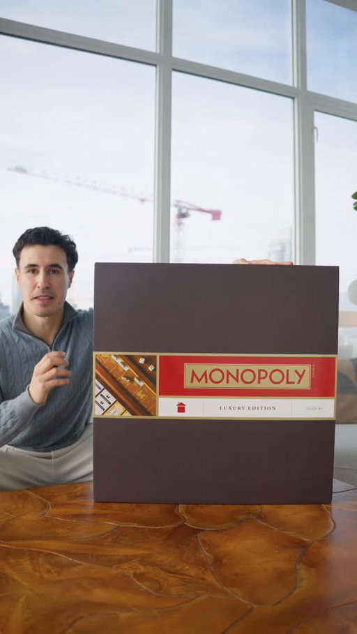 This Monopoly board is a work of art, I’m scared to play on it 🤣

#luxury
