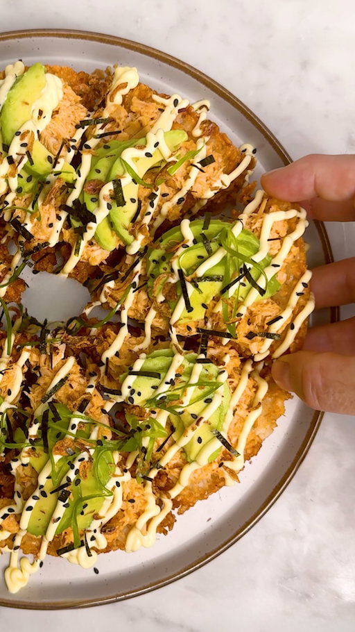 THE video you wouldn’t stop watching in 2025 🥇

Nearly 30 million views, and one very iconic new word coined in the comments ‘PUSHI’ this air fryer pizza sushi officially became your favourite recipe of the year.

@hughwoodward ‘s golden, crispy sushi rice triangles topped with spicy tuna, avo and all the good stuff hit different. Normal sushi? Still no. Pizza sushi? Very much still yes.

Perfect for meal prep, sharing, or rewatching for the 10th time. Recipe link in bio. You know what to do