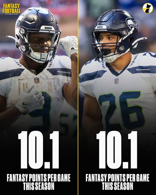 After endless debates, Kenneth Walker and Zach Charbonnet finished with an IDENTICAL fantasy PPG mark (10.1) this season.