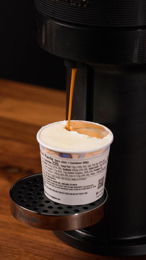 #11 Level up your coffee game with this affogato hack! This video racked up 11.1M views this year and you still have time to try it out. Just brew your espresso right into your mini ice cream. Instant bliss!