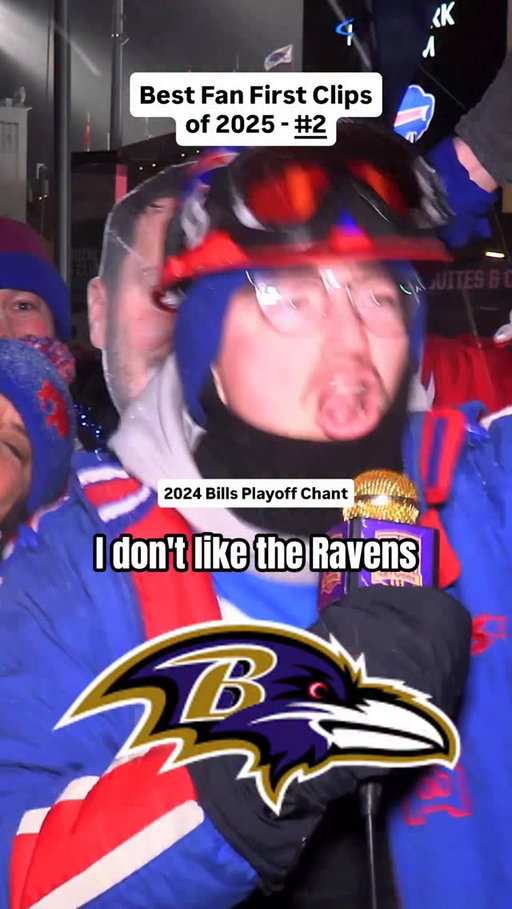 I LIKE THE BILLS. THE BILLS. THE BUFFALO BILLS. Coming in at number 2 is a Bills rally cry heard around North America ahead of last season’s NFL playoffs. This one clocked in at a whopping 3.63m views!

#bills #buffalobills #buffalo #billsmafia #ravens #chiefs #mahomes #nfl #fancam #fans #interview #sports