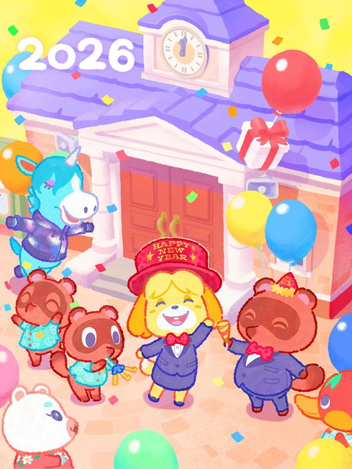 今年もよろしくお願いいたします。

#あつまれどうぶつの森 #どうぶつの森 #AnimalCrossing #NintendoSwitch #Nintendo #任天堂
