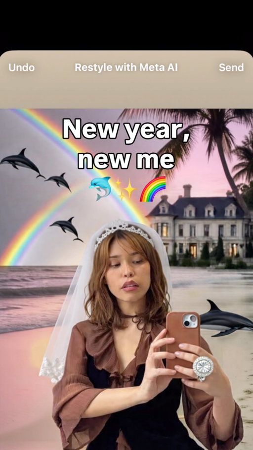 Vision board, but make it a selfie. I’ll restyle your images with every manifestation on your list. ✨