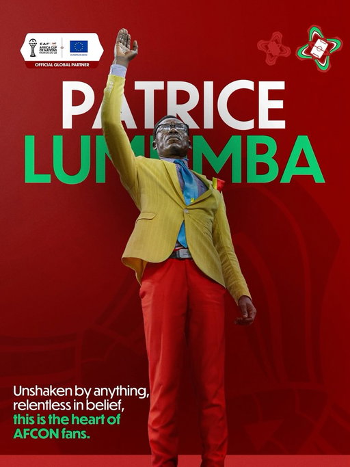 Unshaken by anything. Unmoving in belief. 🇨🇩❤️

A living symbol of pride and belief from DR Congo fan “Lumumba” at the #TotalEnergiesAFCON2025.

#WeLiveDifferent