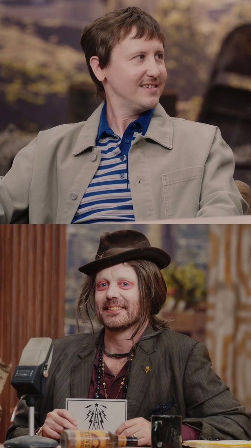 Live from the Wasteland, it’s the Snake Oil Salesman and Johnny Pemberton! He still has his nose.