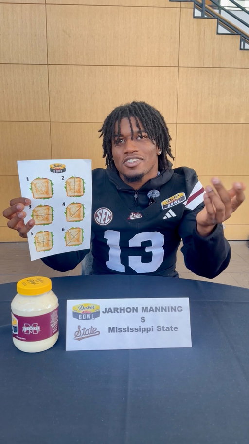 We asked @hailstatefb the right way to cut a sandwich. Confidence was high. 🤌🥪